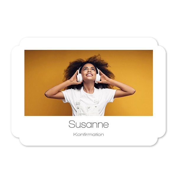 Enkle Fotokort dobbelt afrunding landskap 14,3 x 10 cm