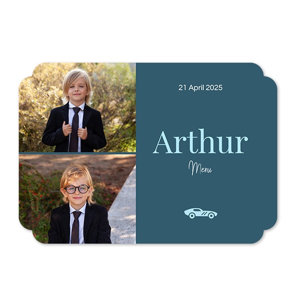 Single Card Double Rounded Horizontal 14,3 x 10 cm