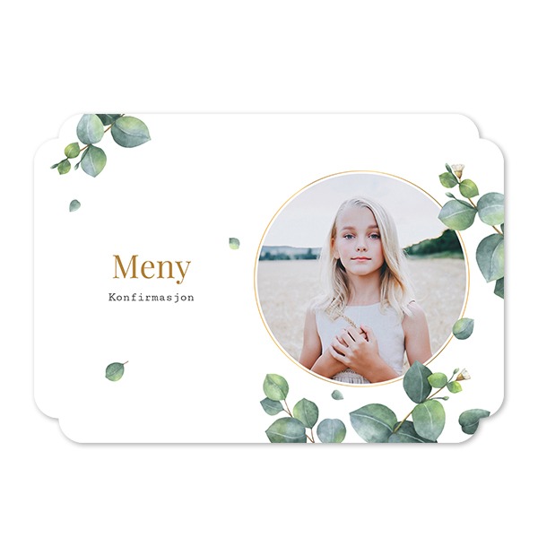 Enkle Fotokort dobbel avrunding liggende 14,3 x 10 cm