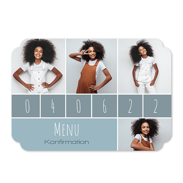 Enkle Fotokort dobbelt afrunding landskap 14,3 x 10 cm