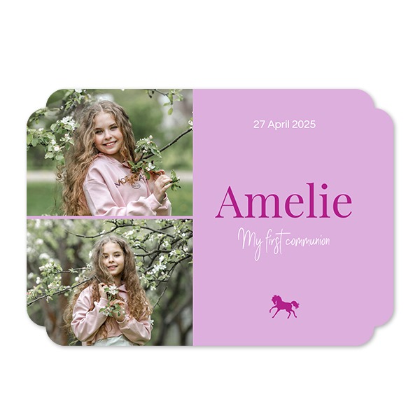 Single Card Double Rounded Horizontal 14,3 x 10 cm