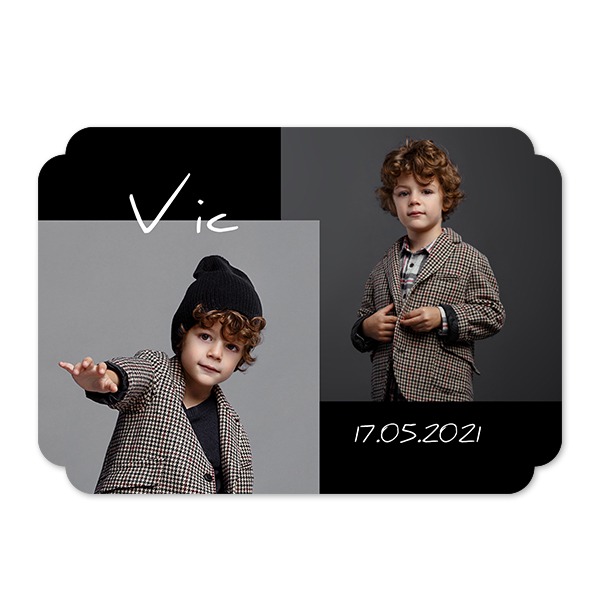 Single Card Double Rounded Horizontal 14,3 x 10 cm Single Card Double Rounded Horizontal 14,3 x 10 cm