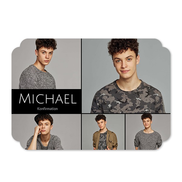 Enkle Fotokort dobbelt afrunding landskap 14,3 x 10 cm Enkle Fotokort dobbelt afrunding landskap 14,3 x 10 cm