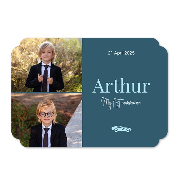Single Card Double Rounded Horizontal 14,3 x 10 cm
