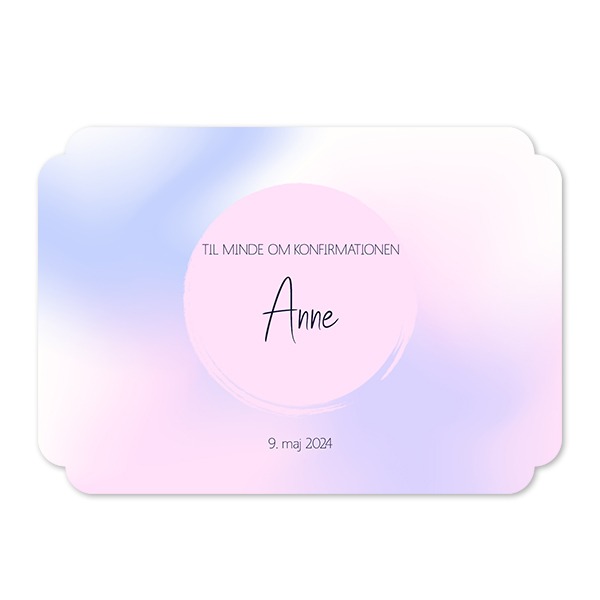 Enkle Fotokort dobbelt afrunding landskap 14,3 x 10 cm