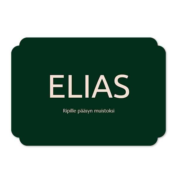 Klassinen Kuvakortti pilven muotoinen vaaka 14,3 x 10 cm