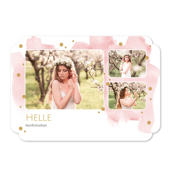 Enkle Fotokort dobbelt afrunding landskap 14,3 x 10 cm