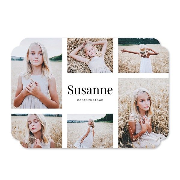 Enkle Fotokort dobbelt afrunding landskap 14,3 x 10 cm