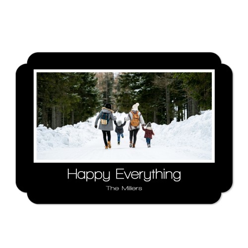 Faire-part 1 volet Bords nuage paysage 14,3 x 10 cm