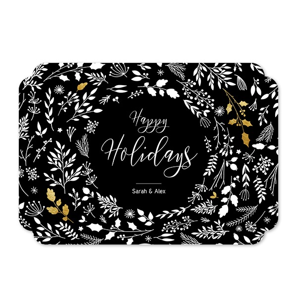 Grusskarte - Runde Ecken Querformat 14,3 x 10 cm