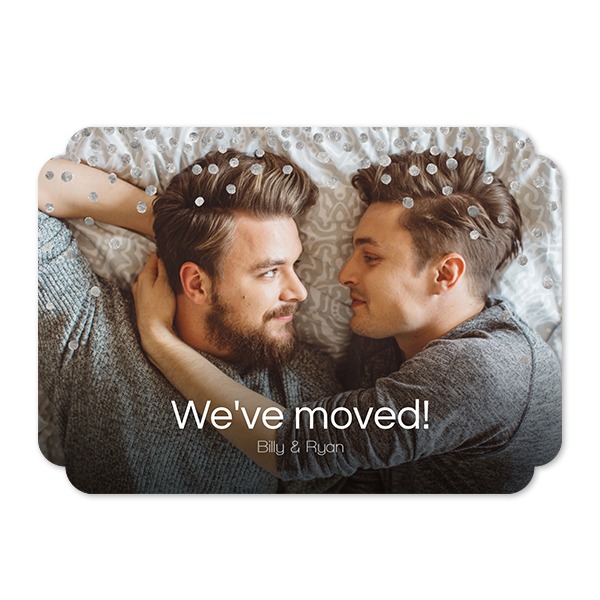 Grusskarte - Runde Ecken Querformat 14,3 x 10 cm