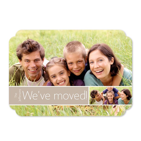 Faire-part 1 volet Bords nuage paysage 14,3 x 10 cm