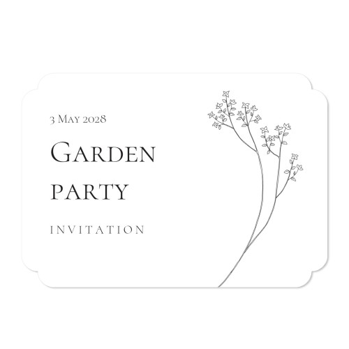 Enkle Fotokort dobbel avrunding liggende 14,3 x 10 cm