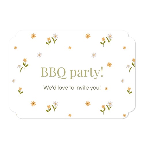 Faire-part 1 volet Bords nuage paysage 14,3 x 10 cm