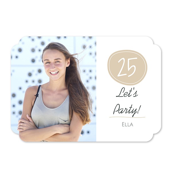 Faire-part 1 volet Bords nuage paysage 14,3 x 10 cm