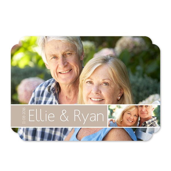 Grusskarte - Runde Ecken Querformat 14,3 x 10 cm