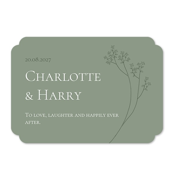 Single Card Double Rounded Horizontal 14,3 x 10 cm