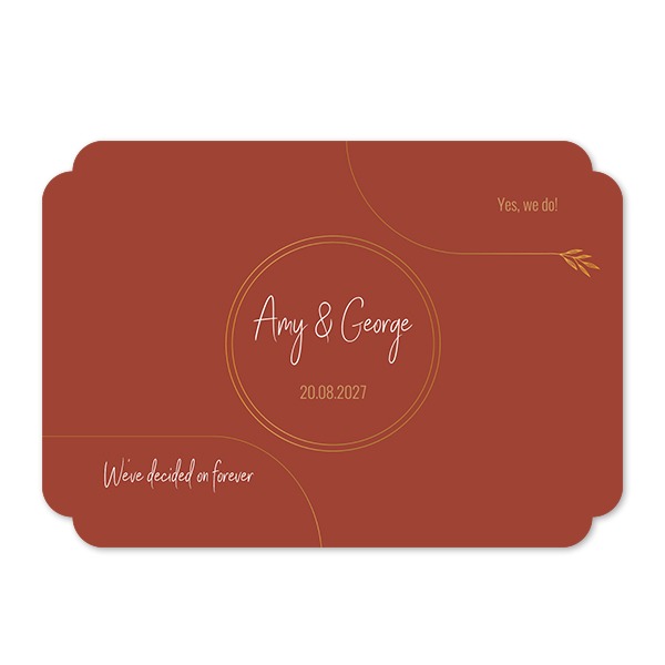 Single Card Double Rounded Horizontal 14,3 x 10 cm Single Card Double Rounded Horizontal 14,3 x 10 cm