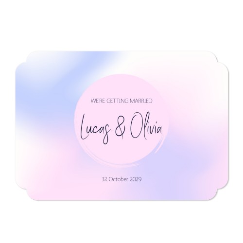 Faire-part 1 volet Bords nuage paysage 14,3 x 10 cm Faire-part 1 volet Bords nuage paysage 14,3 x 10 cm