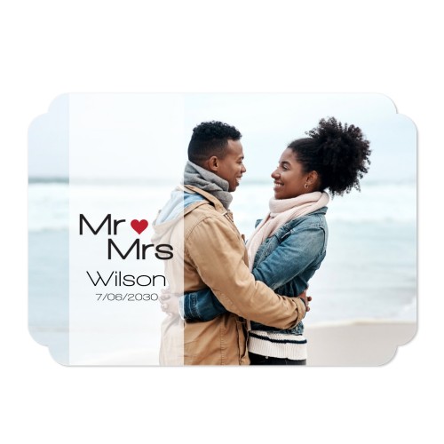 Enkle Fotokort dobbelt afrunding landskap 14,3 x 10 cm