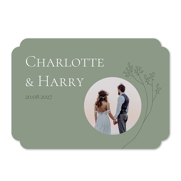 Single Card Double Rounded Horizontal 14,3 x 10 cm