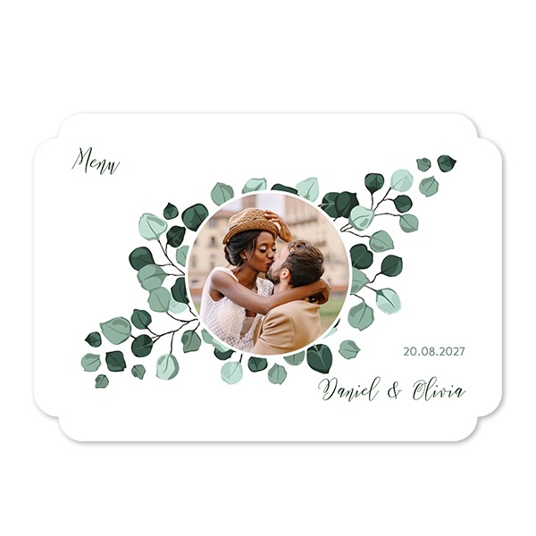 Enkle Fotokort dobbel avrunding liggende 14,3 x 10 cm