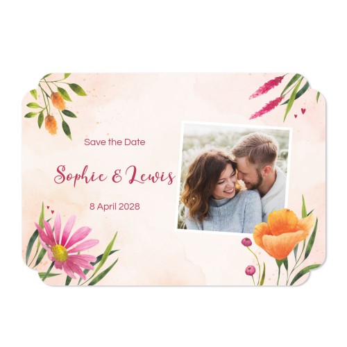 Single Card Double Rounded Horizontal 14,3 x 10 cm