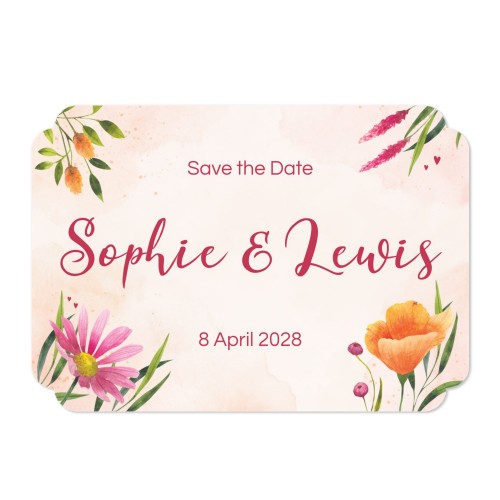 Faire-part 1 volet Bords nuage paysage 14,3 x 10 cm Faire-part 1 volet Bords nuage paysage 14,3 x 10 cm