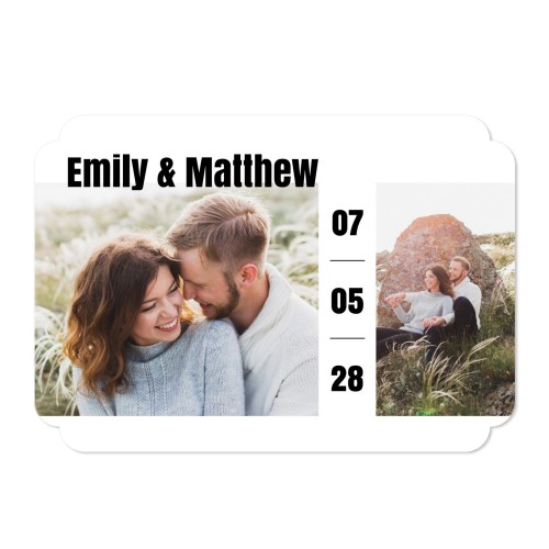 Single Card Double Rounded Horizontal 14,3 x 10 cm