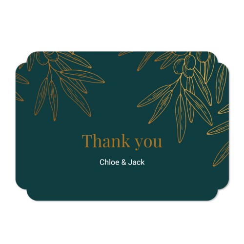 Faire-part 1 volet Bords nuage paysage 14,3 x 10 cm