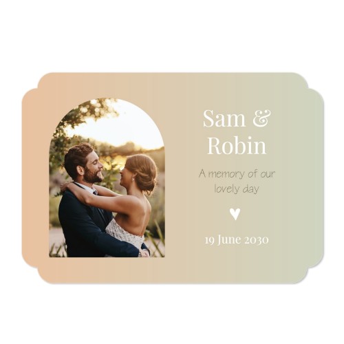Single Card Double Rounded Horizontal 14,3 x 10 cm