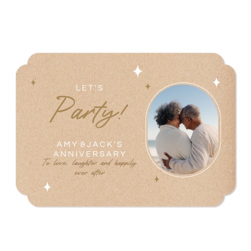 Faire-part 1 volet Bords nuage paysage 14,3 x 10 cm