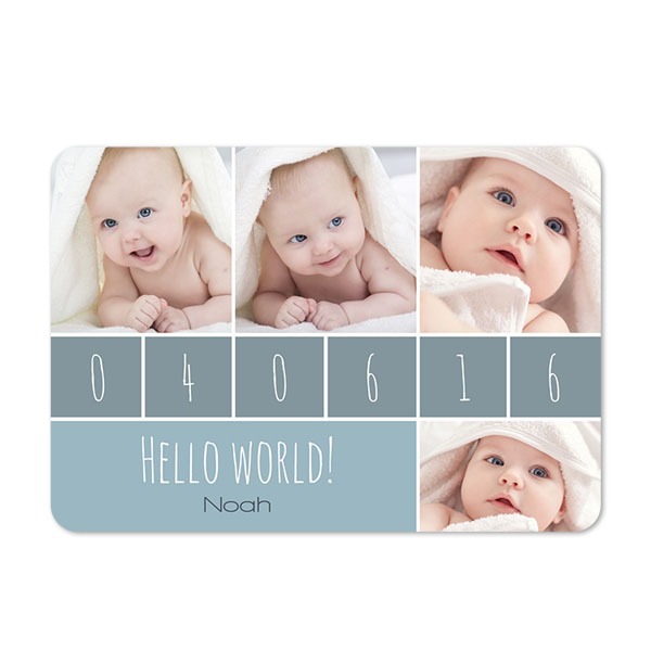 Single card landscape rounded corners 14,3 x 10 cm