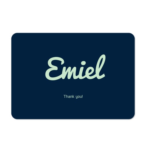 Single card landscape rounded corners 14,3 x 10 cm