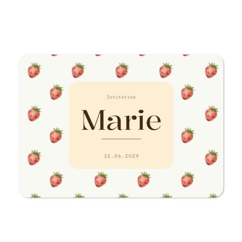 Single card landscape rounded corners 14,3 x 10 cm