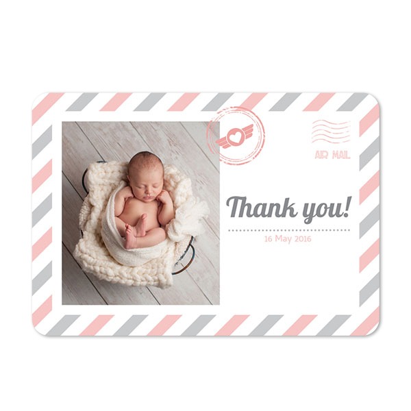 Single card landscape rounded corners 14,3 x 10 cm