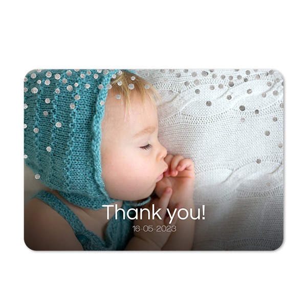 Grusskarte Querformat mit abgerundeten Ecken 14,3 x 10 cm