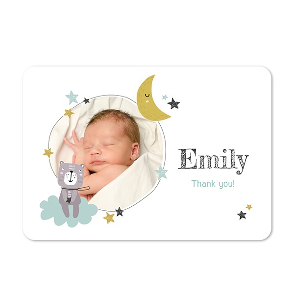 Enkla fotokort liggande rundade hörn 14,3 x 10 cm