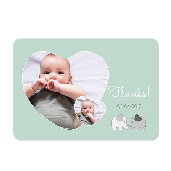 Enkle Fotokort liggende runde hjørner 14,3 x 10 cm