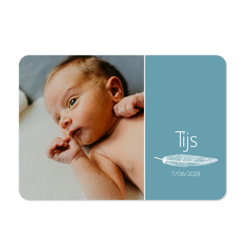 Single card landscape rounded corners 14,3 x 10 cm