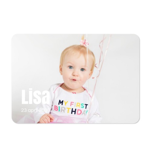 Fotokaart liggend met ronde hoeken 14,3 x 10 cm