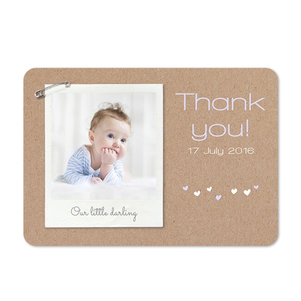 Single card landscape rounded corners 14,3 x 10 cm