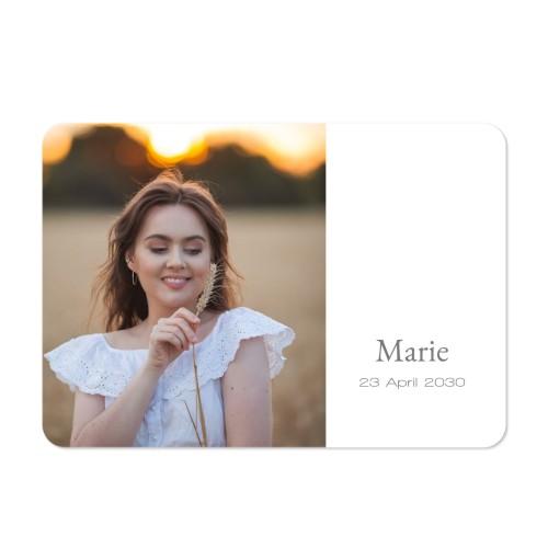 Fotokaart liggend met ronde hoeken 14,3 x 10 cm Fotokaart liggend met ronde hoeken 14,3 x 10 cm