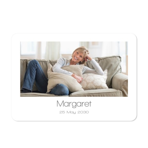 Fotokaart liggend met ronde hoeken 14,3 x 10 cm