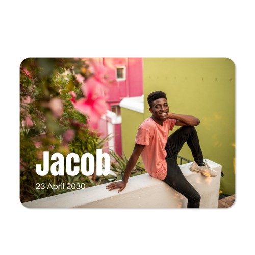 Faire-part 1 volet Paysage coins arrondis 14,3 x 10 cm Faire-part 1 volet Paysage coins arrondis 14,3 x 10 cm