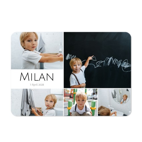 Single card landscape rounded corners 14,3 x 10 cm