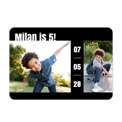 Single card landscape rounded corners 14,3 x 10 cm