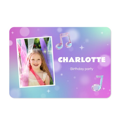 Holographic Music Notes