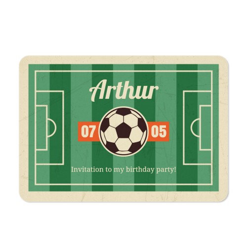 Single card landscape rounded corners 14,3 x 10 cm