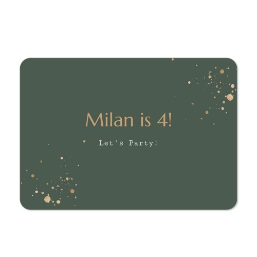 Single card landscape rounded corners 14,3 x 10 cm